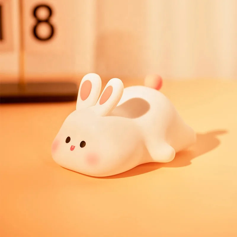 JIGZEE™ Cute Bunny Silicon 3D Touch Lamp