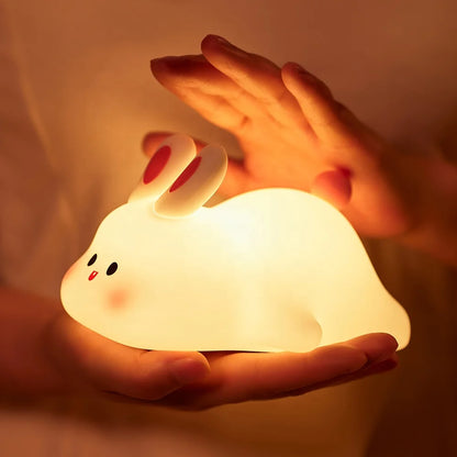 JIGZEE™ Cute Bunny Silicon 3D Touch Lamp