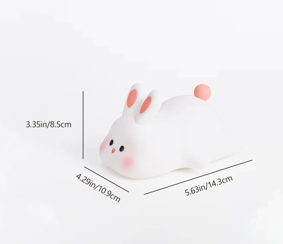 JIGZEE™ Cute Bunny Silicon 3D Touch Lamp